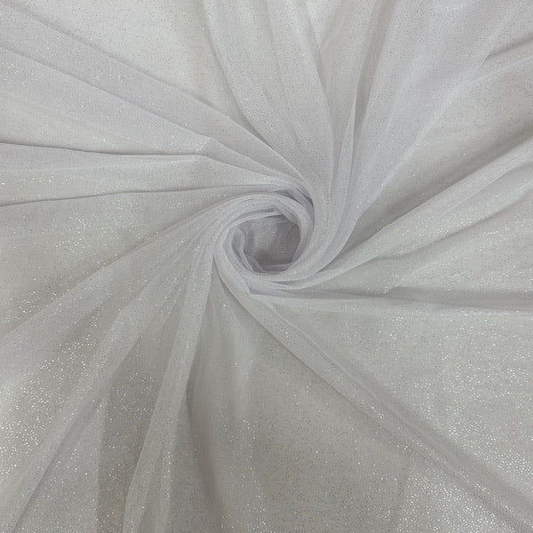 Metallic Foil Dotted Mesh Fabric