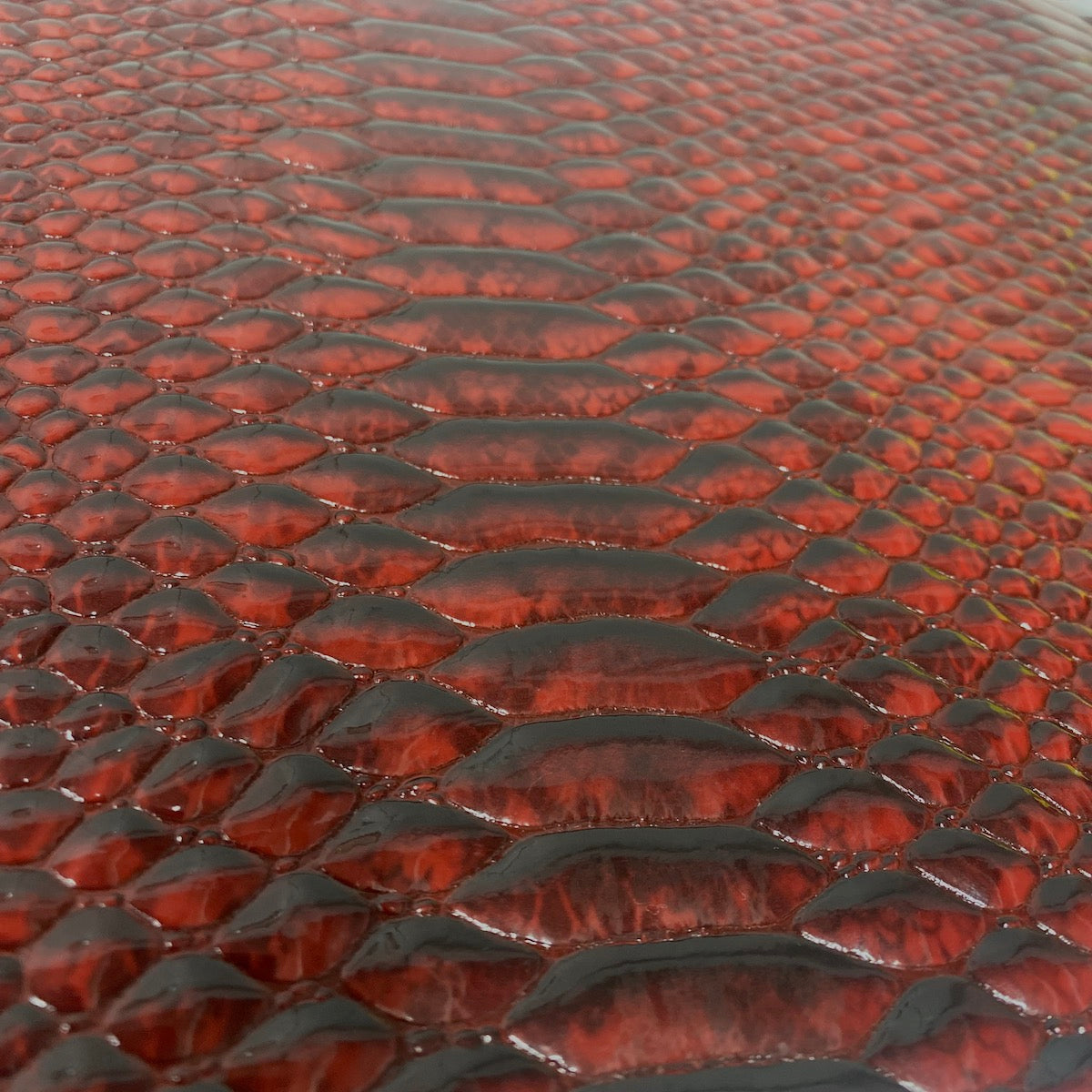 Culebra Patent 3D Embossed Snake Skin Vinyl Fabric