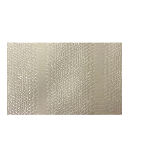 Culebra Patent 3D Embossed Snake Skin Vinyl Fabric