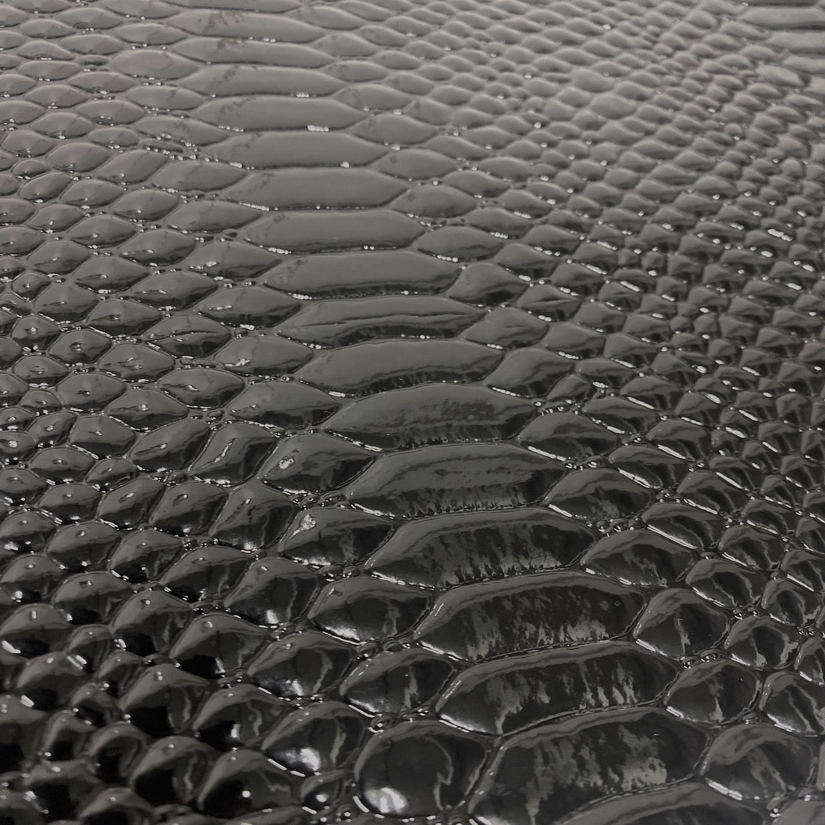 Culebra Patent 3D Embossed Snake Skin Vinyl Fabric