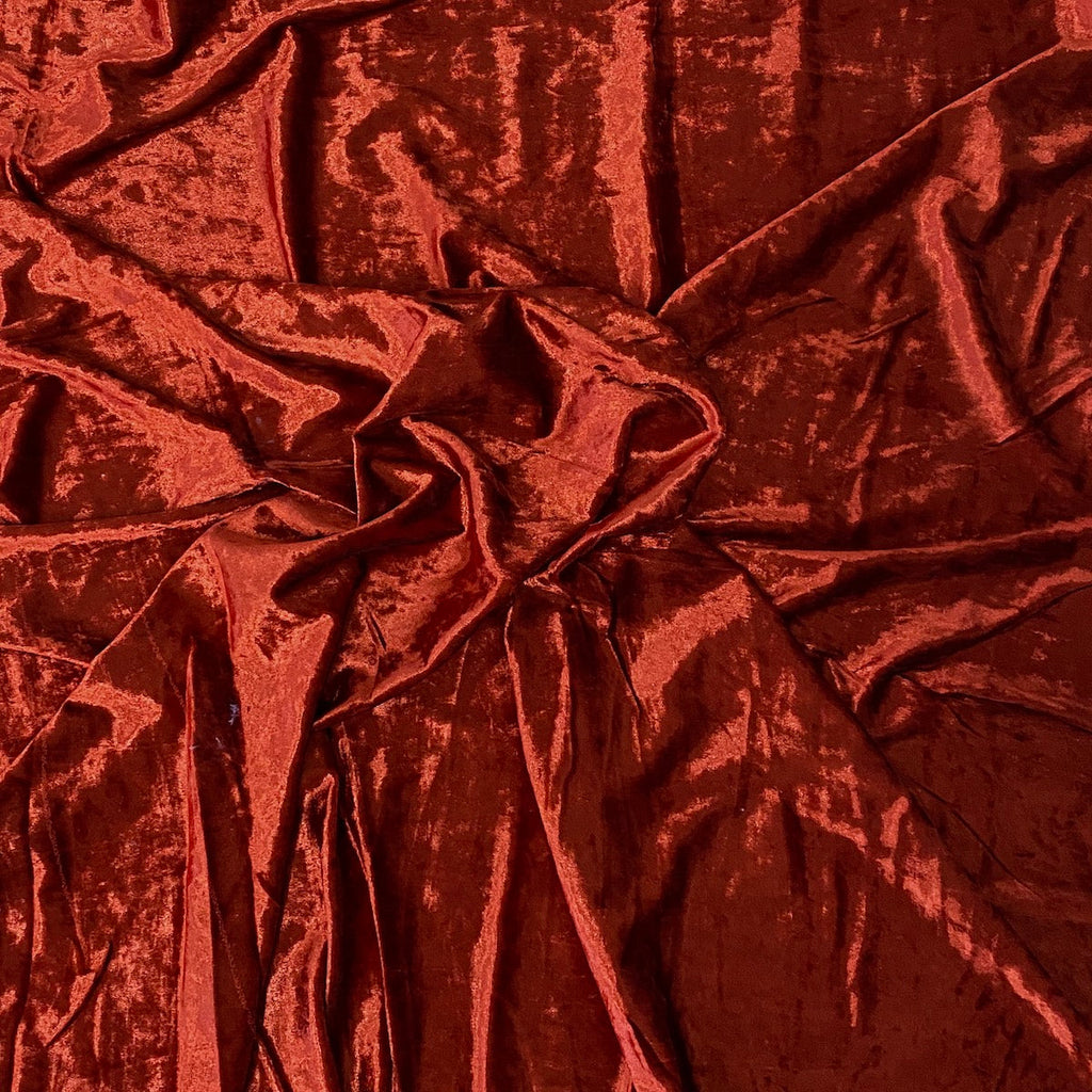 Crushed Stretch Velvet Fabric