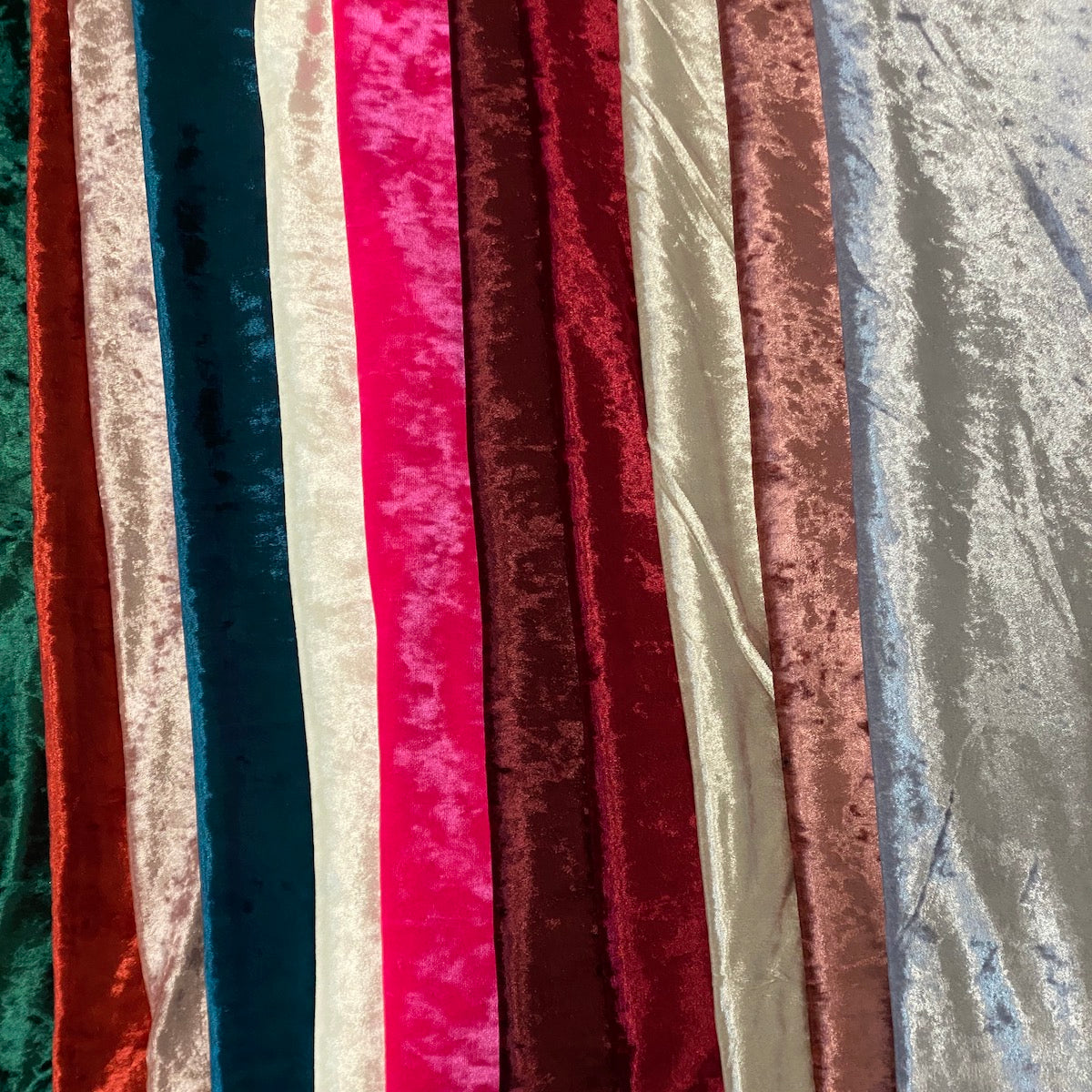 Crushed Stretch Velvet Fabric