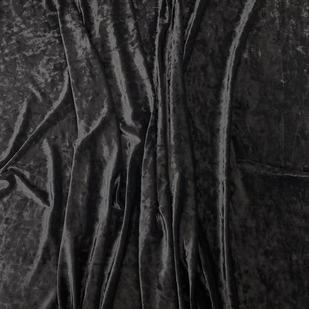 Crushed Stretch Velvet Fabric