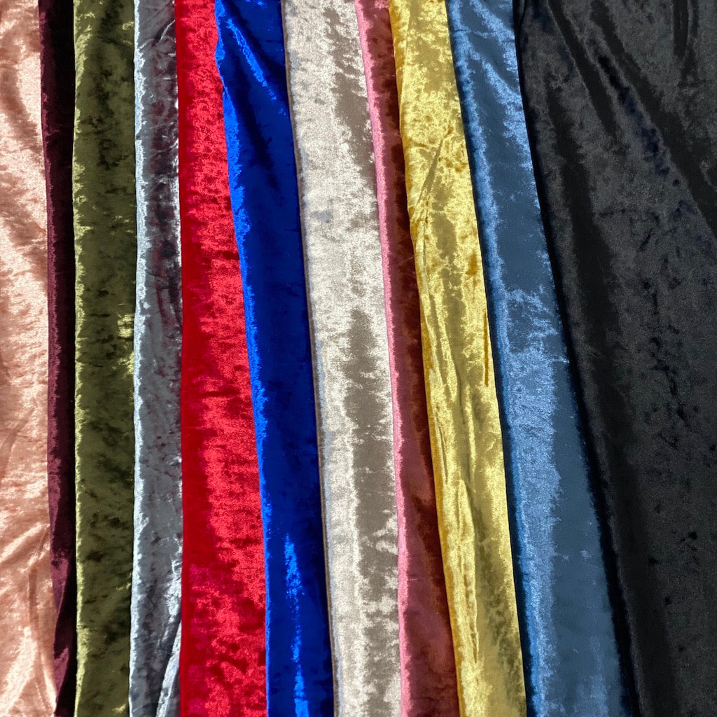 Crushed Stretch Velvet Fabric