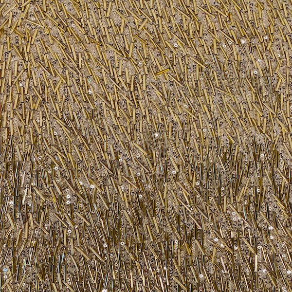 French Fringe Stretch Sequins Fabric