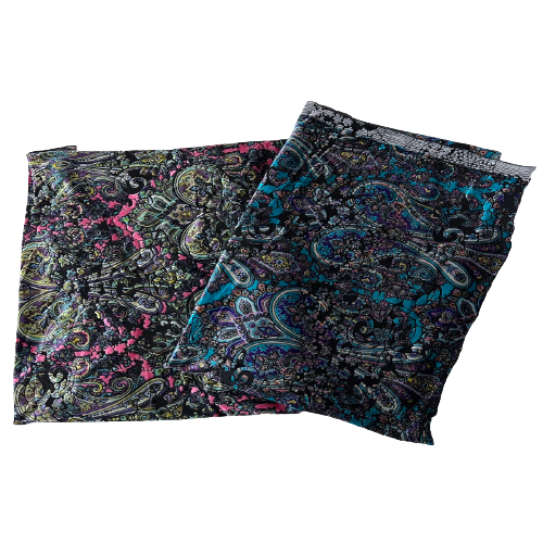 Sur Multicolor Burnout Stretch Velvet Fabric