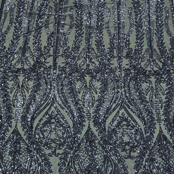 Anault Damask Stretch Sequins Fabric