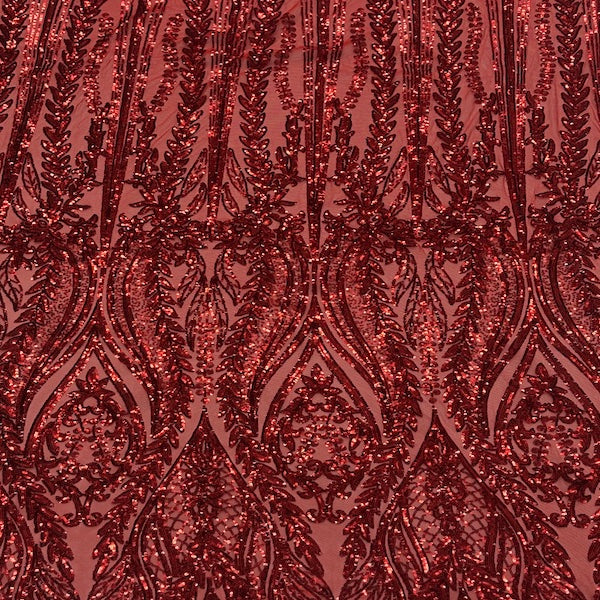 Anault Damask Stretch Sequins Fabric