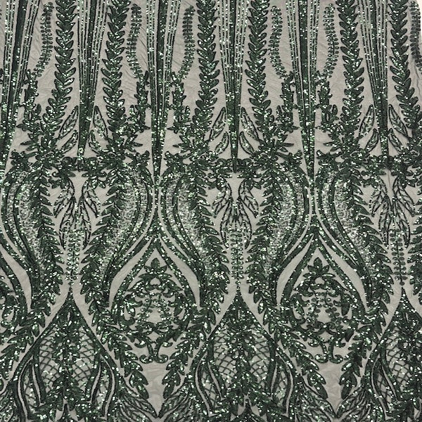 Anault Damask Stretch Sequins Fabric