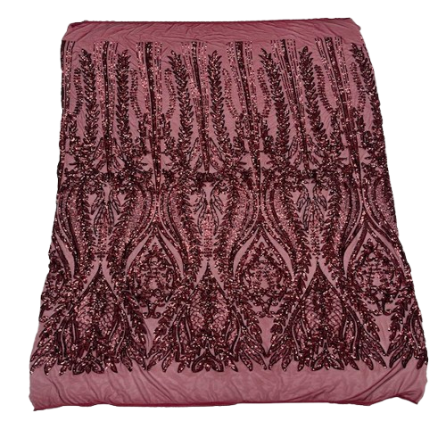 Anault Damask Stretch Sequins Fabric