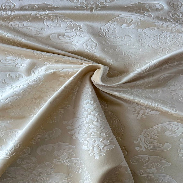 Damask Embossed Velvet Upholstery Drapery Fabric