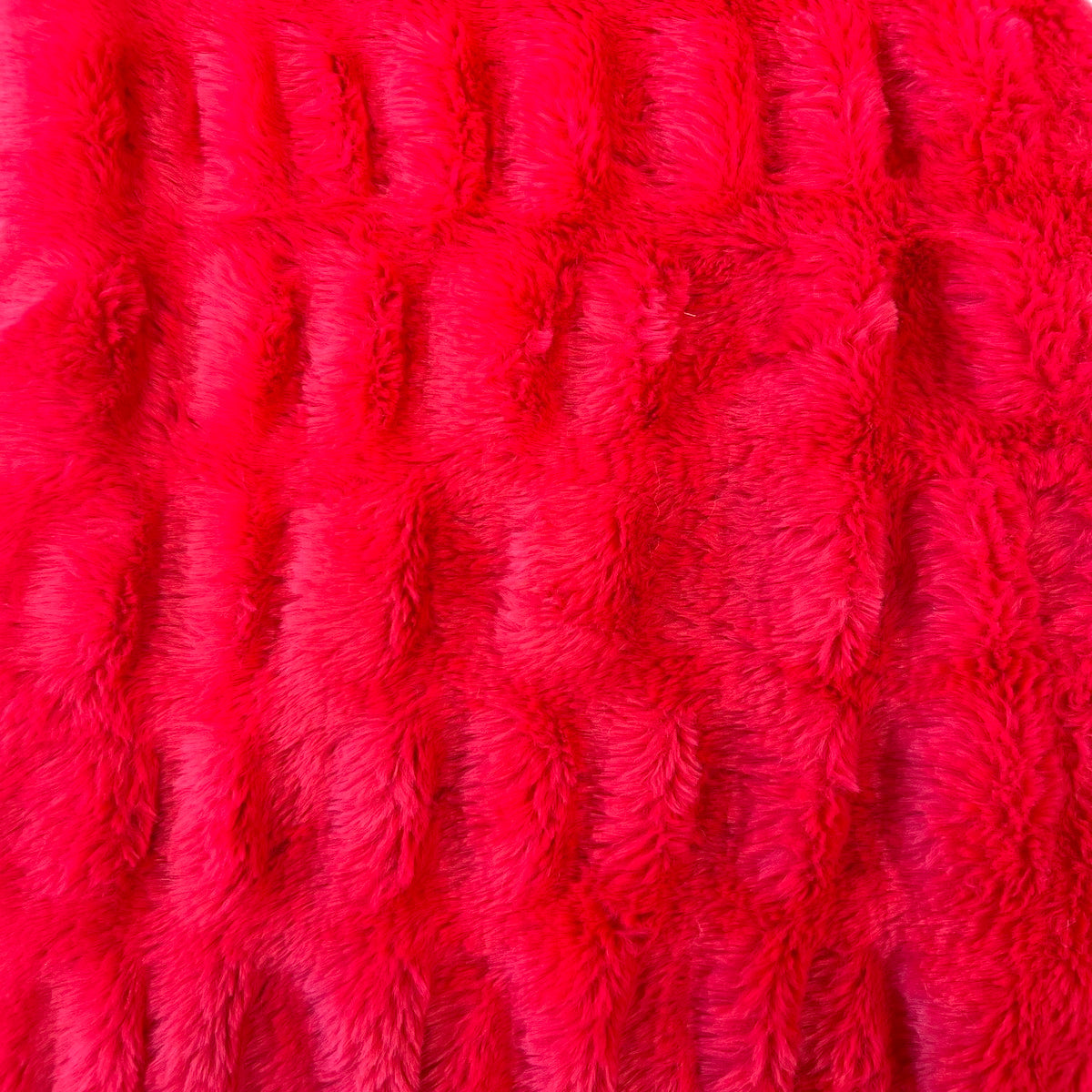 Ruched Chinchilla Stretch Faux Fur Fabric