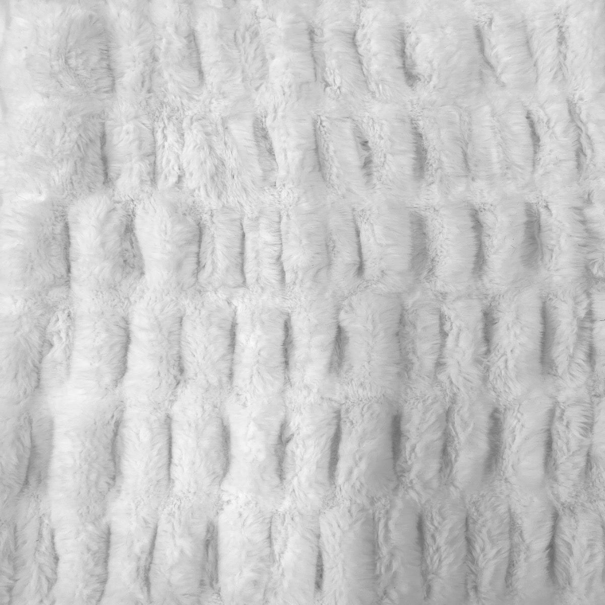 Ruched Chinchilla Stretch Faux Fur Fabric