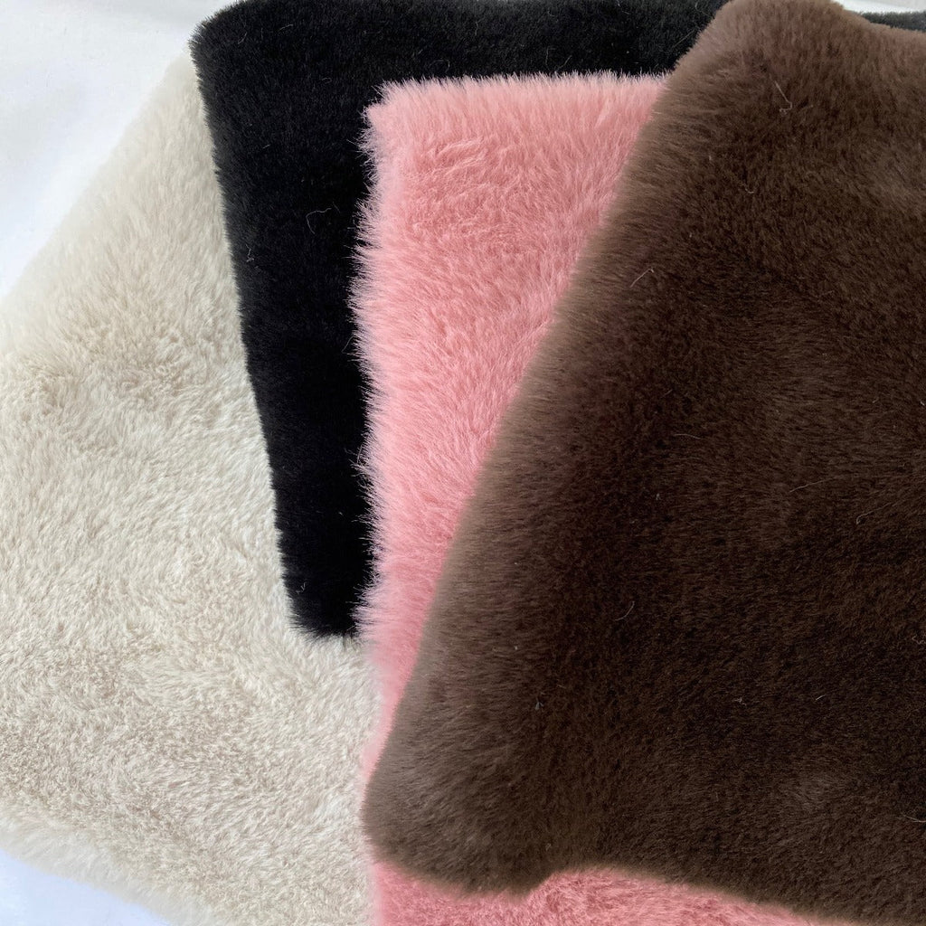 Rabbit Soft Plush Short Pile Faux Fur Fabric