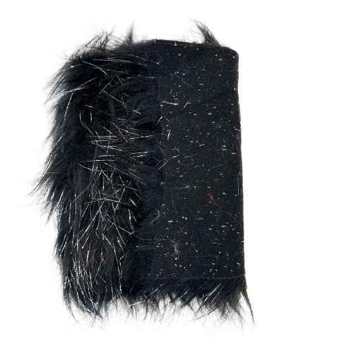 Tinsel Sparkle Glitter Long Pile Shaggy Faux Fur Fabric