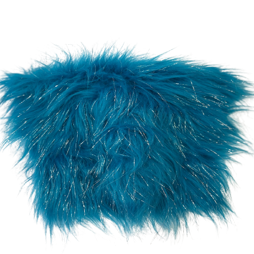 Tinsel Sparkle Glitter Long Pile Shaggy Faux Fur Fabric