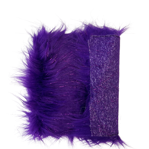 Tinsel Sparkle Glitter Long Pile Shaggy Faux Fur Fabric