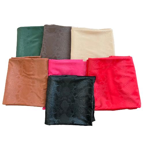 Matte Serpente Snakeskin Spandex Fabric