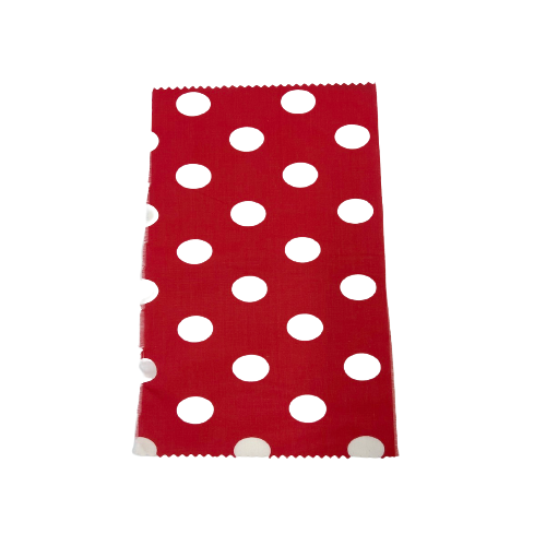 Big Polka Dot Printed Poly Cotton Fabric