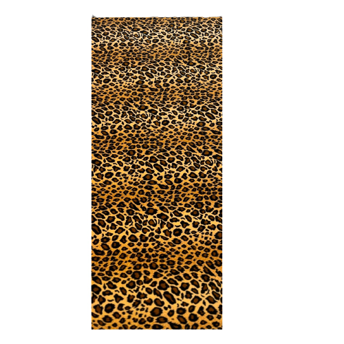 Leopard Print Stretch Velvet Fabric