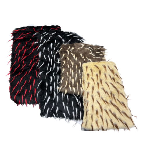 Two Tone Spike Shaggy Faux Fur Fabric