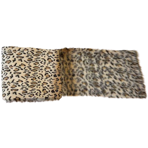 Leopard Print Faux Fur Fabric