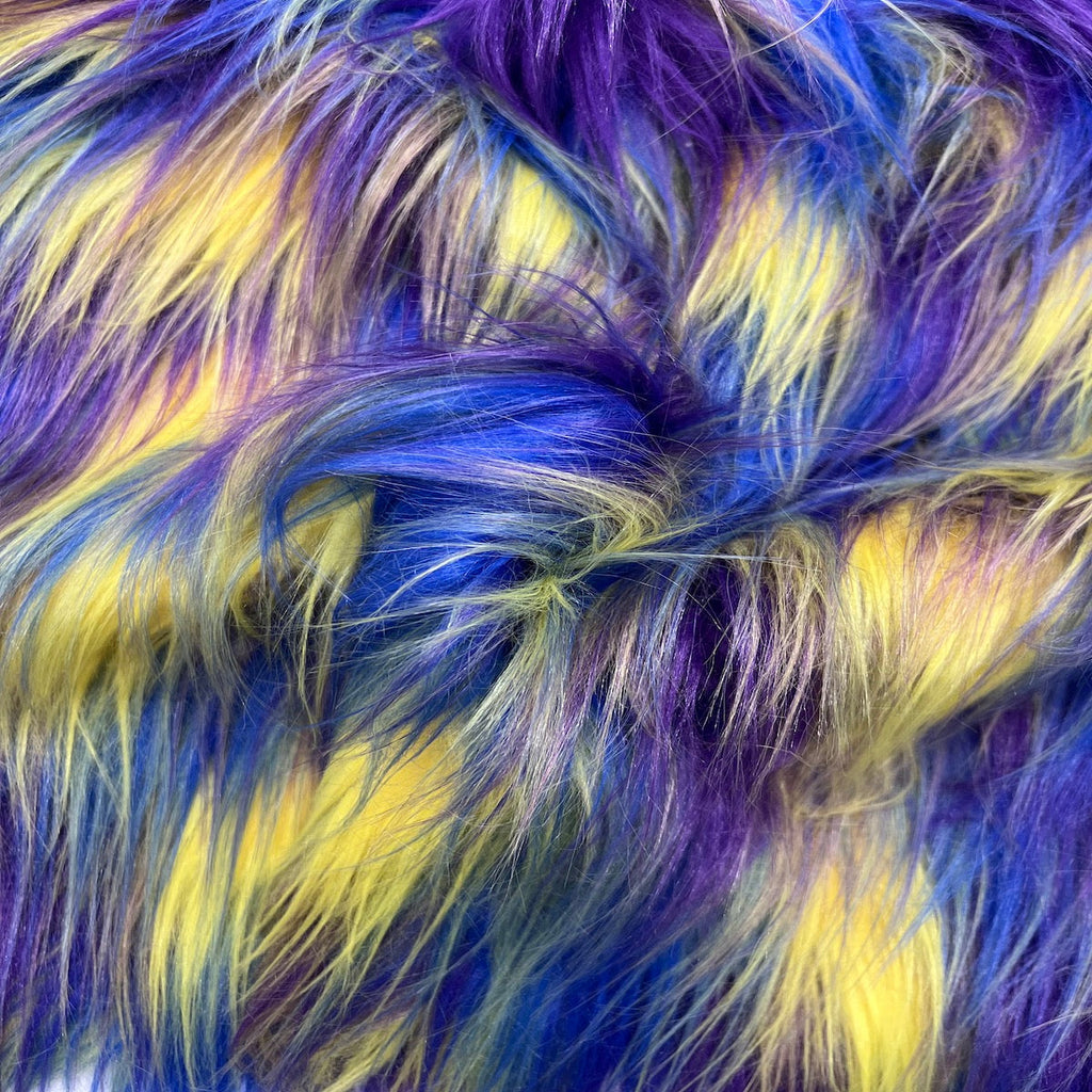 Three Tone Shaggy Faux Fur Fabric