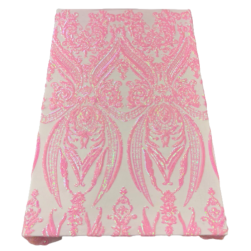 Catina Damask Stretch Sequins Fabric