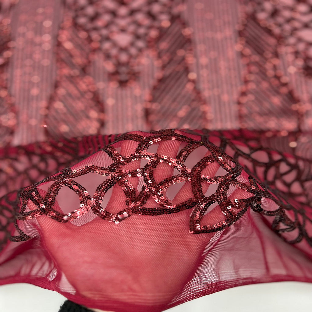 Bella Bee Stretch Sequins Fabric