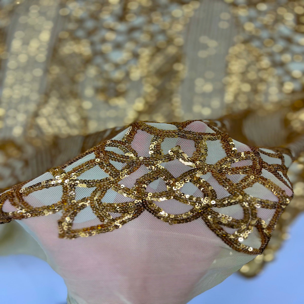 Bella Bee Stretch Sequins Fabric