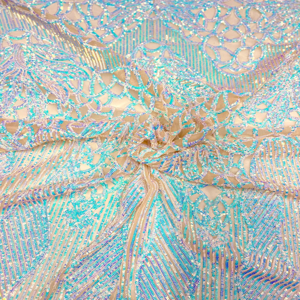 Bella Bee Stretch Sequins Fabric