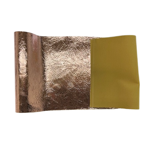 Crushed Distressed Foil Chrome Mirror Reflective Vinyl Fabric