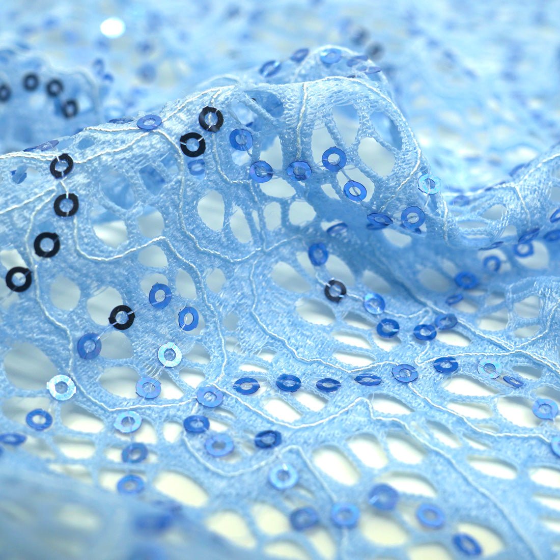 Isabelle Stretch Lace Sequin Fabric | CDW