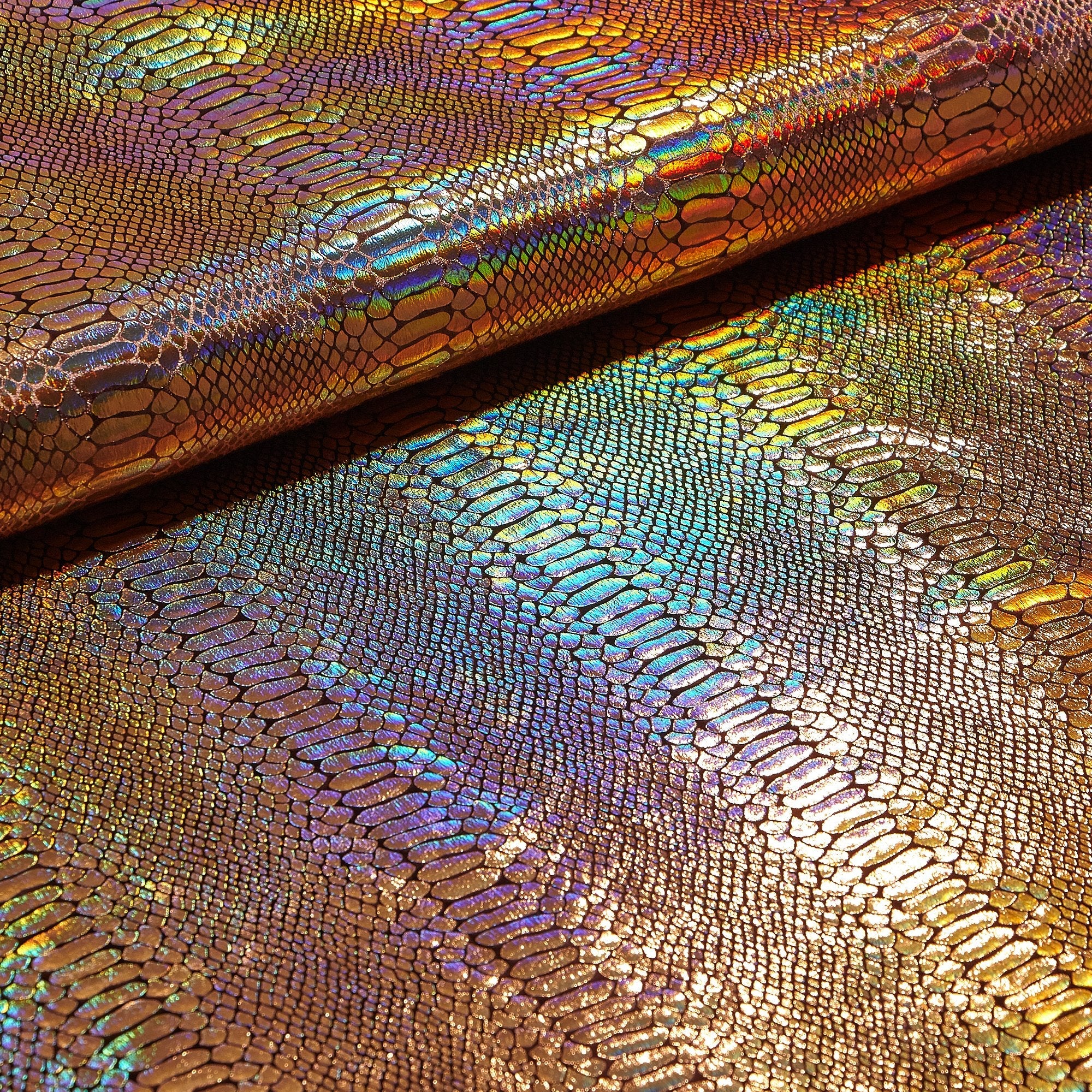 Illusion Anaconda Foil Printed Stretch Velvet Fabric | CDW