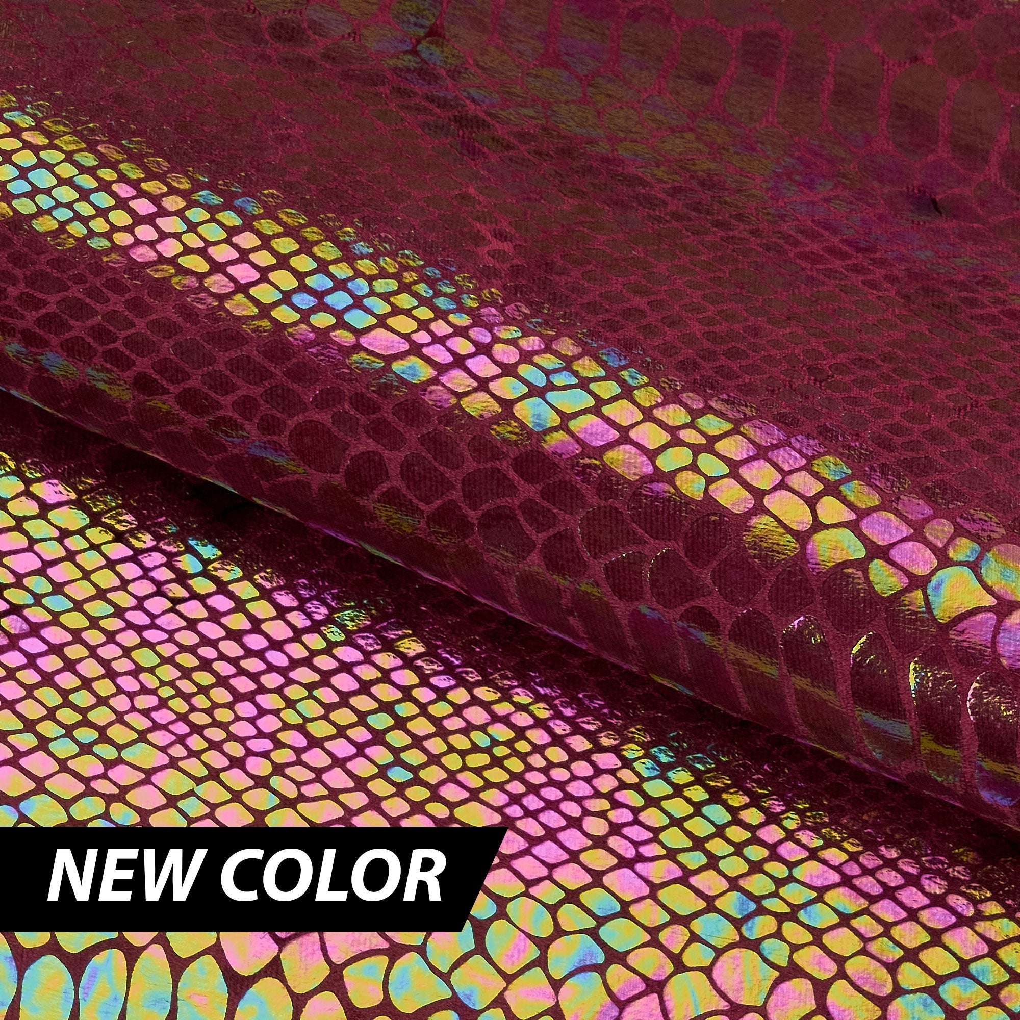 Illusion Anaconda Foil Printed Stretch Velvet Fabric | CDW