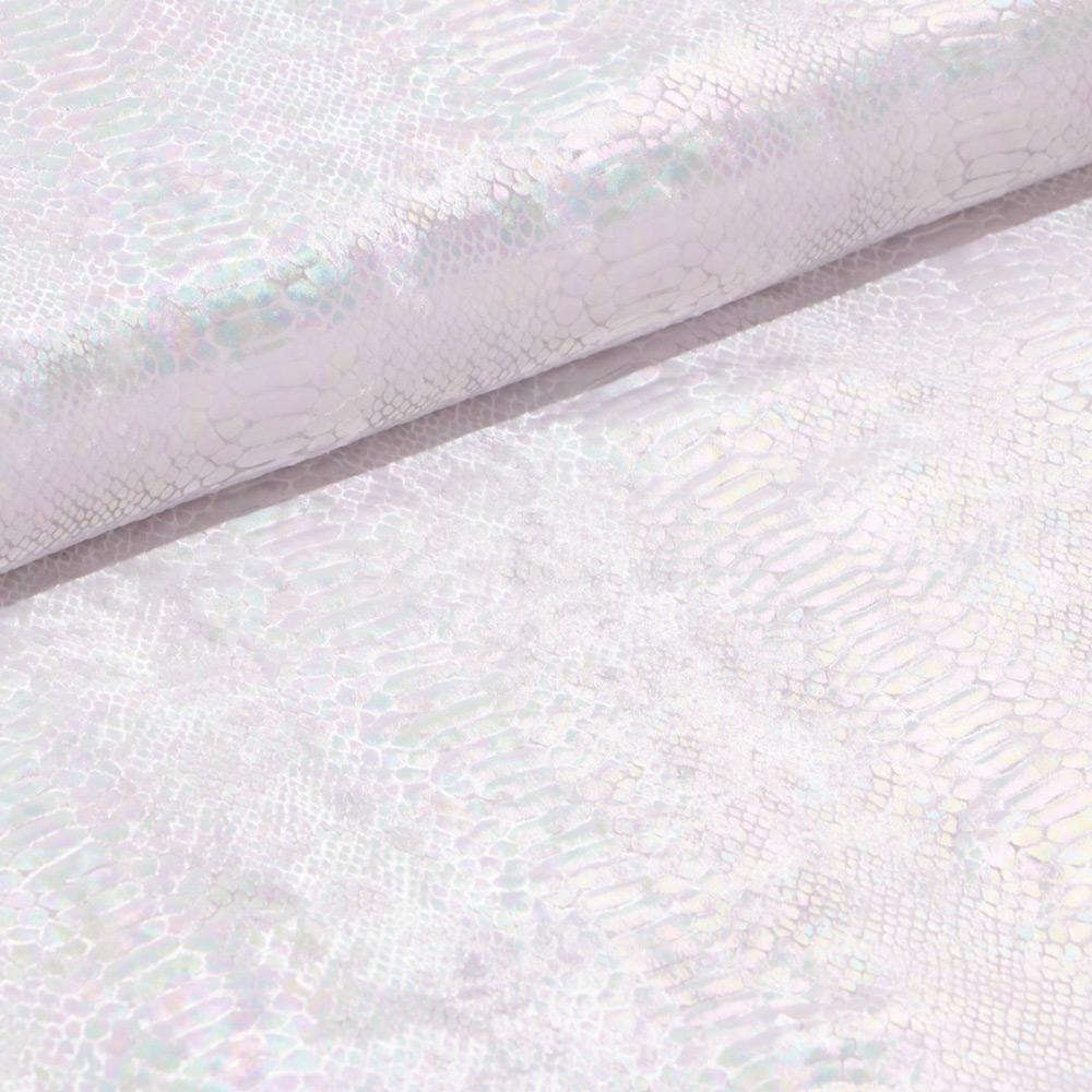 Illusion Anaconda Foil Printed Stretch Velvet Fabric | CDW