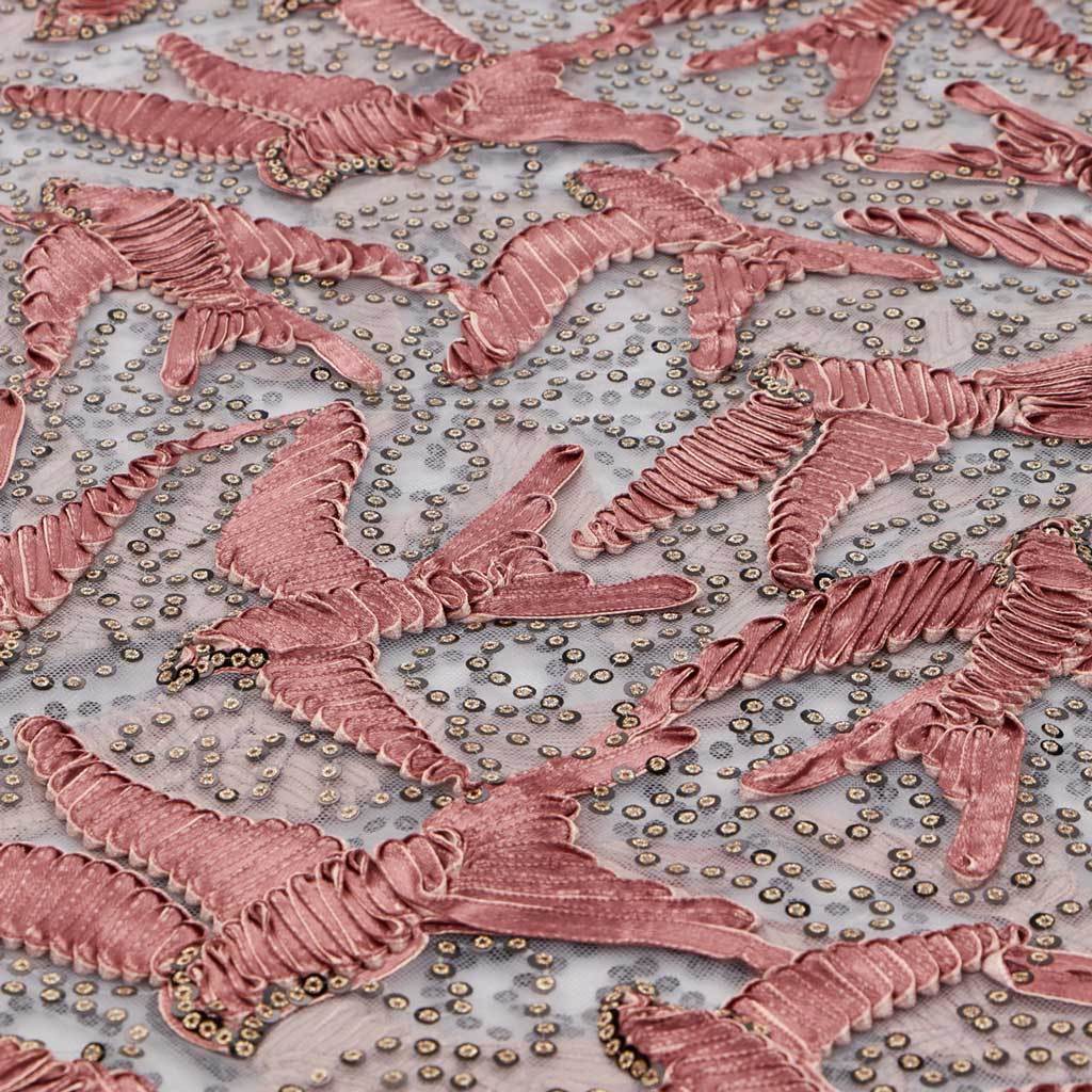 In Flight Embroidered Mesh Fabric | CDW