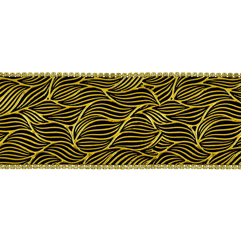 Iron-On Vinyl Rhinestone Trim - 1 7/8" Width (10 YDS)-BVR-705-10