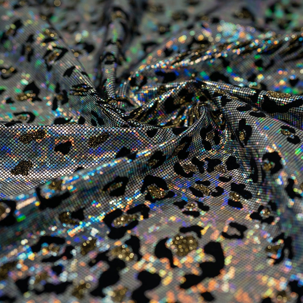 Jag City Shattered Glass Foiled Spandex Fabric | CDW