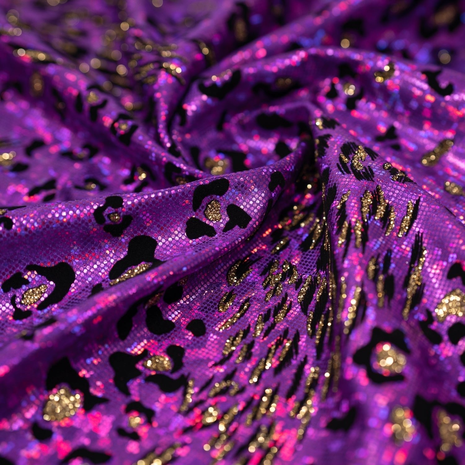 Jag City Shattered Glass Foiled Spandex Fabric | CDW