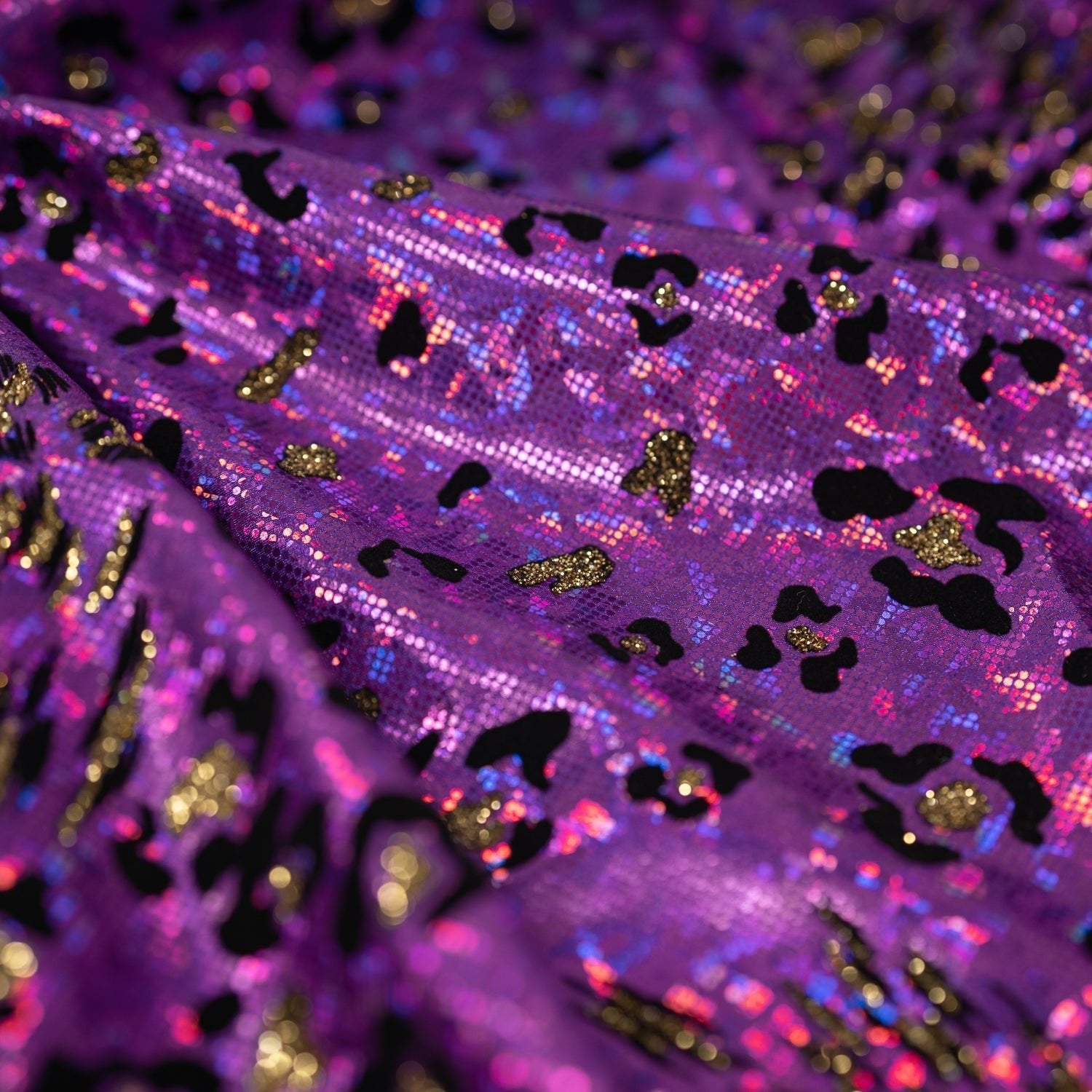 Jag City Shattered Glass Foiled Spandex Fabric | CDW