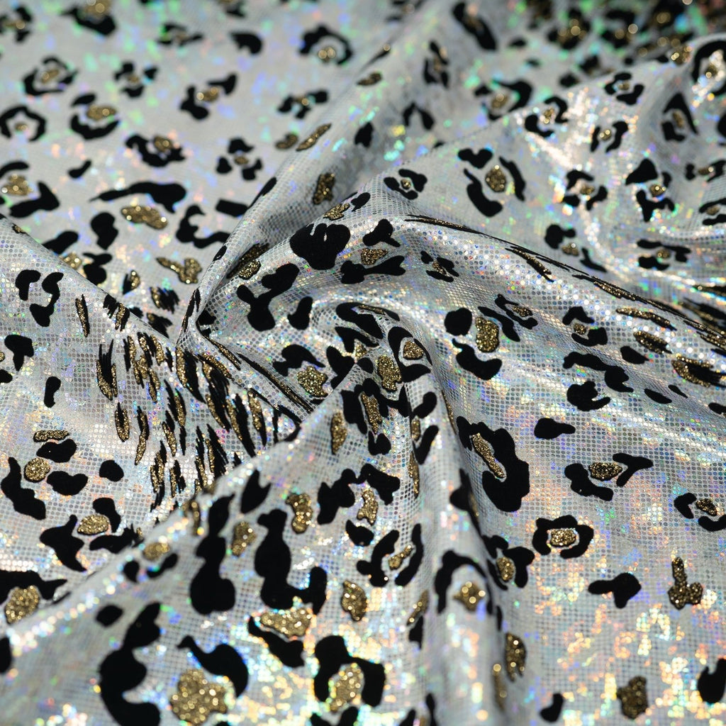 Jag City Shattered Glass Foiled Spandex Fabric | CDW