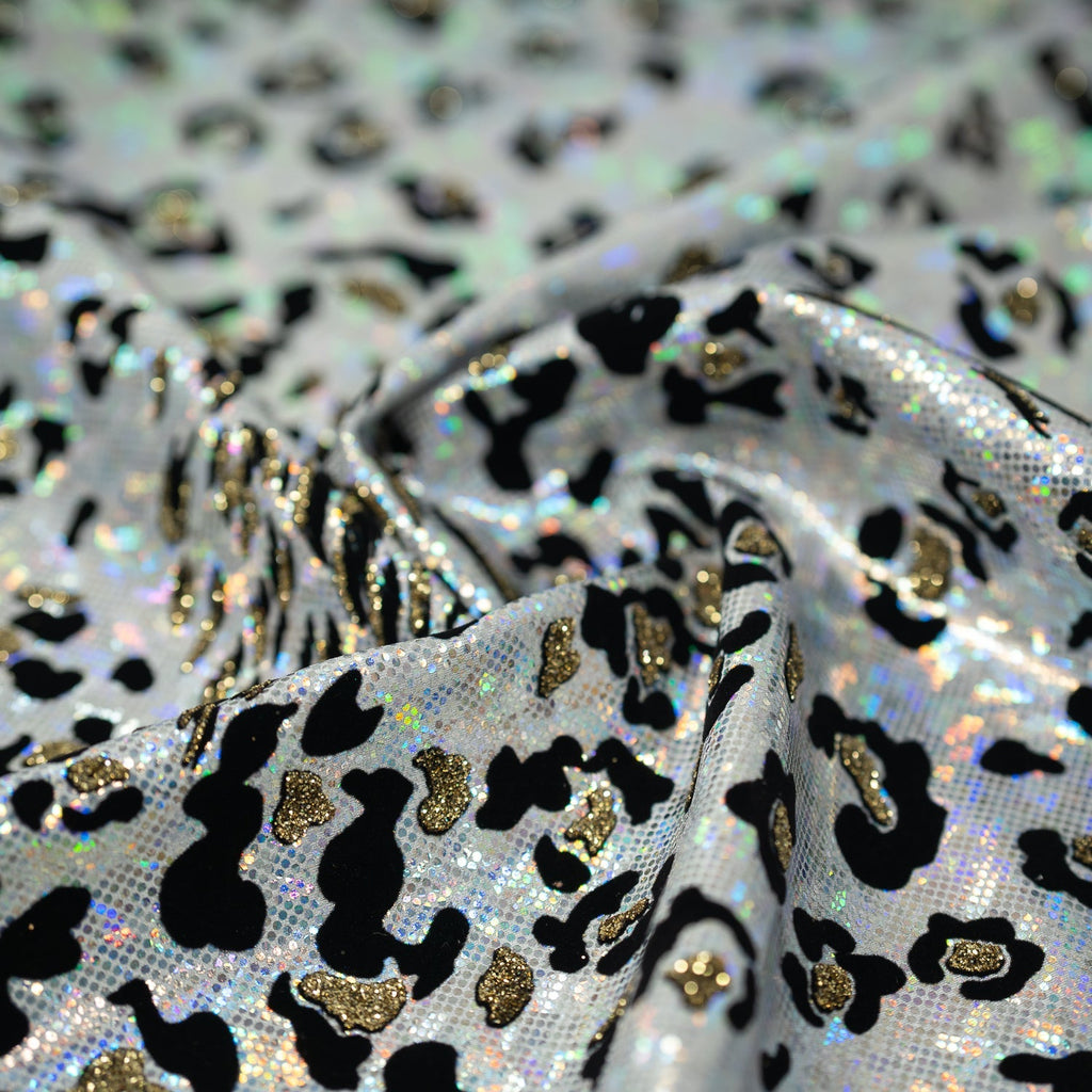 Jag City Shattered Glass Foiled Spandex Fabric | CDW