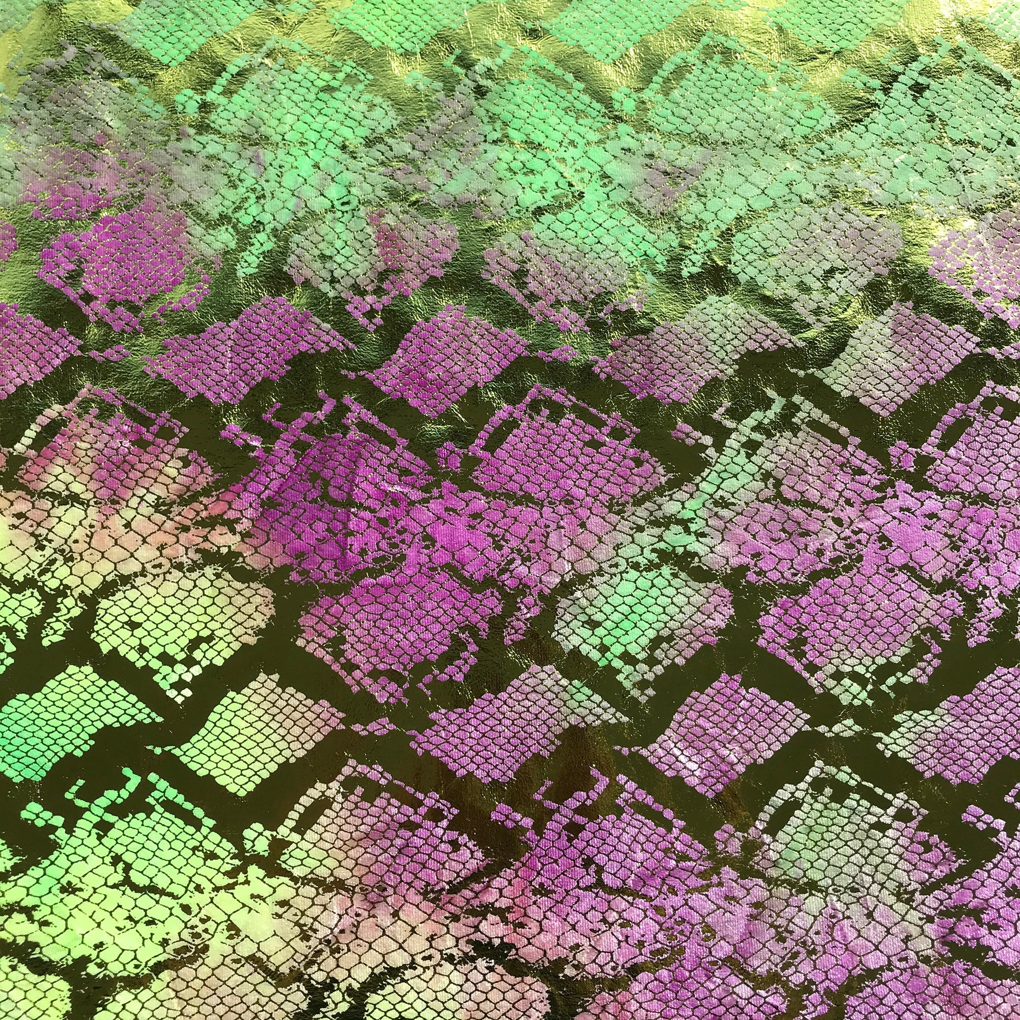 Jungle Cobra Foil Printed Stretch Velvet Fabric | CDW