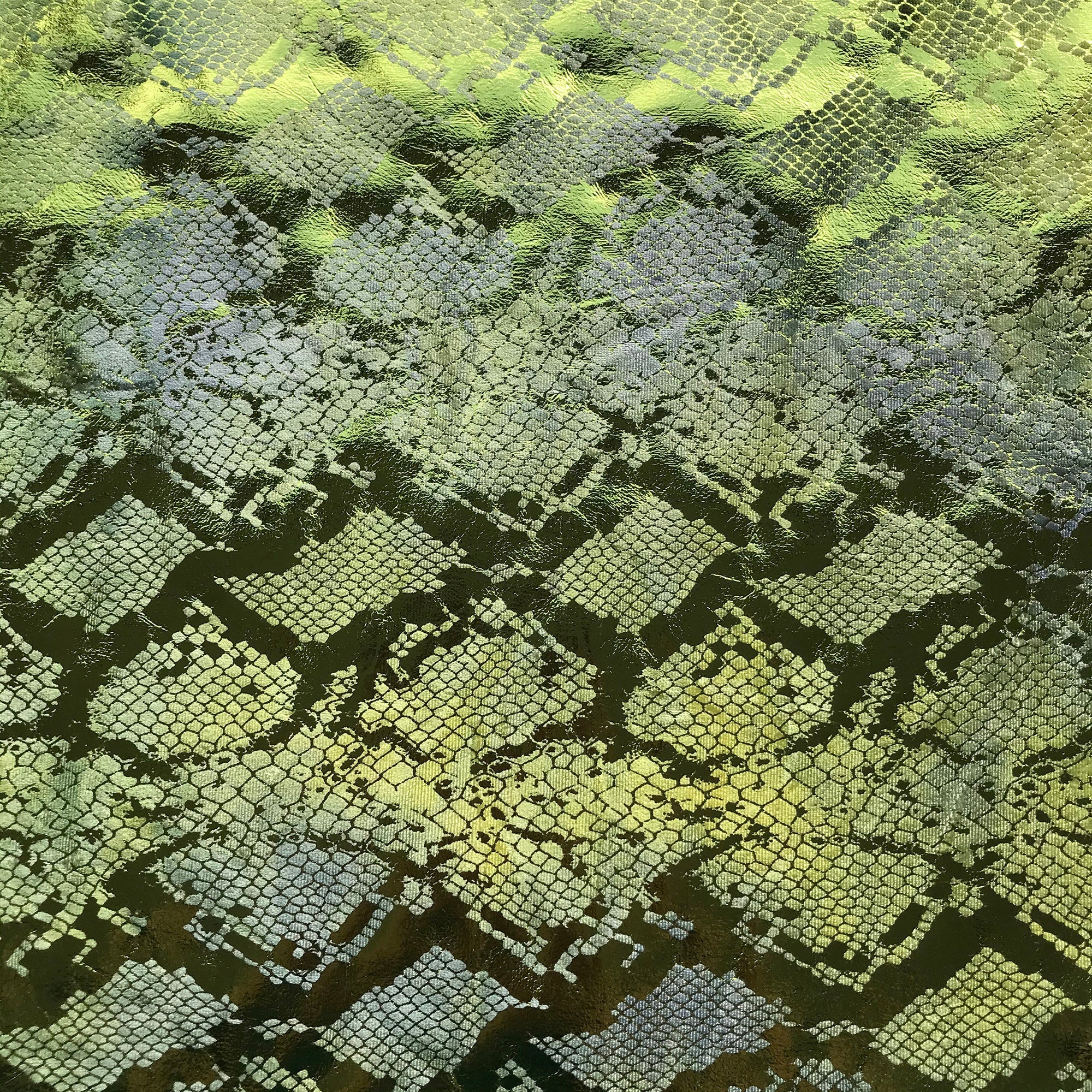 Jungle Cobra Foil Printed Stretch Velvet Fabric | CDW