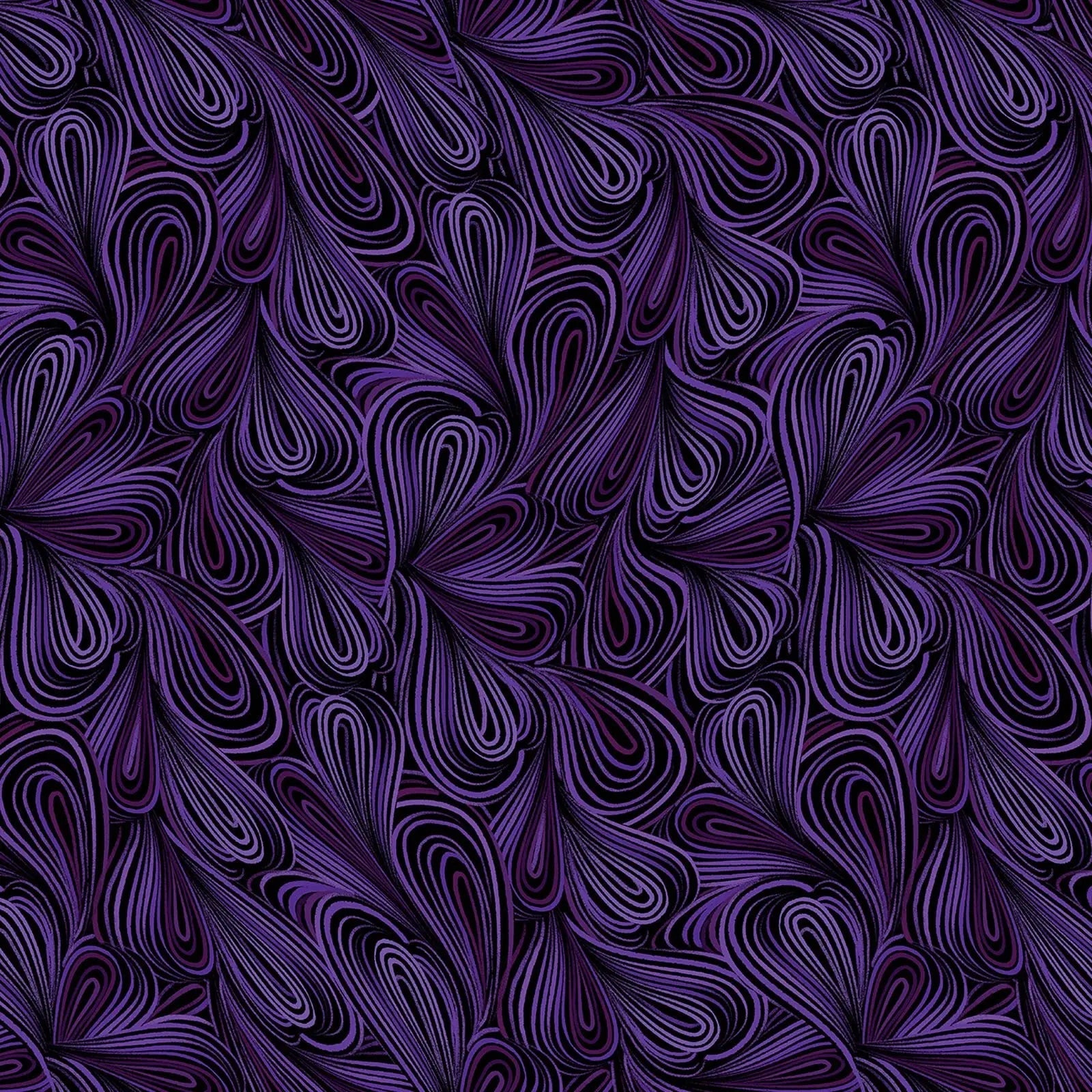 Purple Color Flow Cotton Wideback Fabric Per Yard