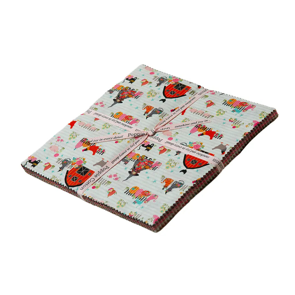 Kitty Loves Candy Poppie Cotton 10" Squares