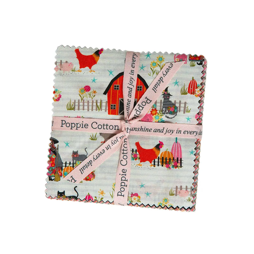 Kitty Loves Candy Poppie Cotton 5" Squares