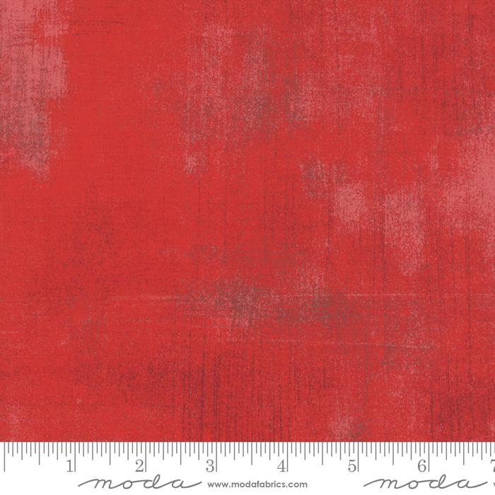 Red Grunge Basics Cherry 44"/45" Per Yard