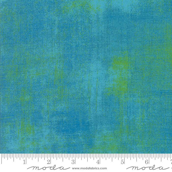 Blue Aqua Grunge Basics Bachelor 44"/45" Per Yard
